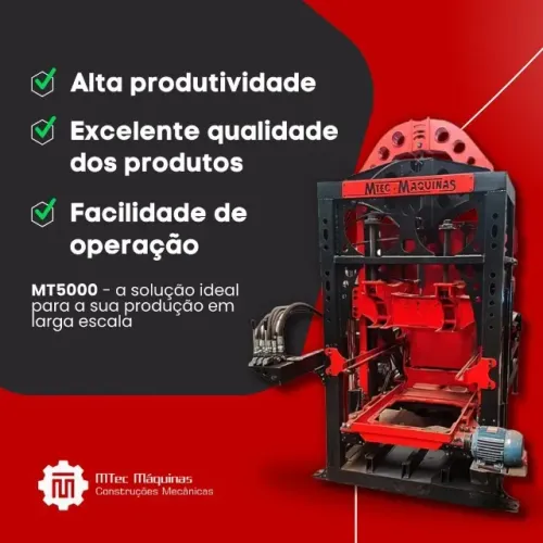 MÁQUINA PARA PRODUÇÃO DE BLOCOS E PISOS!