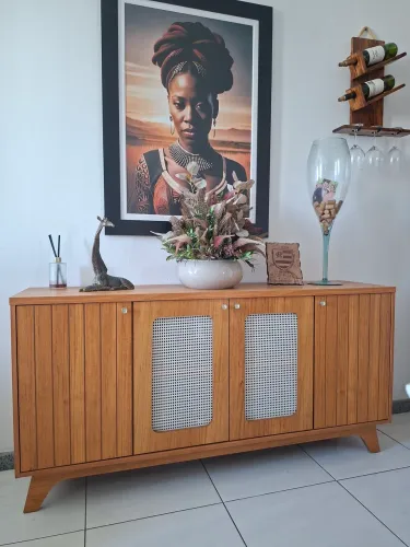 Buffet Isa 100% MDF COM TELA 4 PORTAS