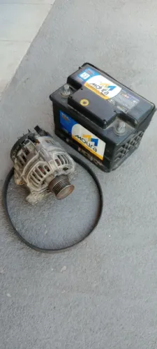 Kit Elétrico Completo: Alternador + Bateria + Correia (VW Gol 2001)