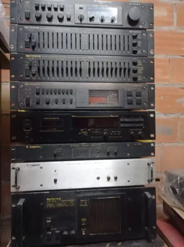 Kit Som Profissional Cygnus Vintage Completo - Funcionando