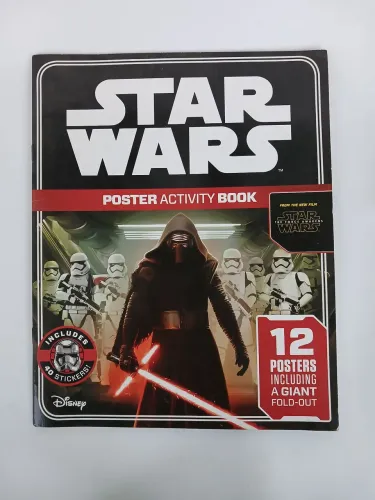 Star Wars Poster Activity Book, 2015, novo, importado