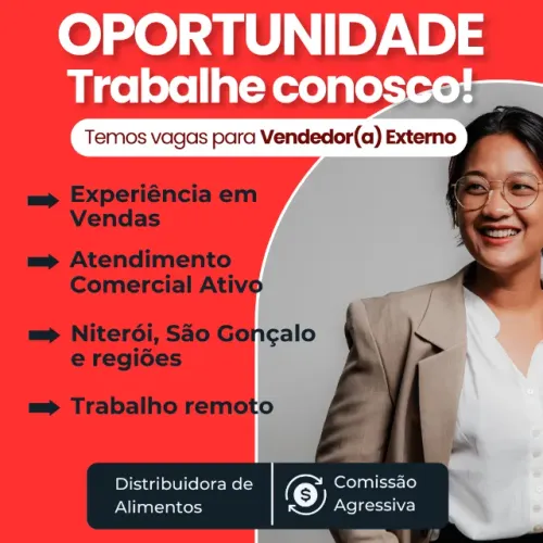 Vendedor Externo para distribuidora de alimentos