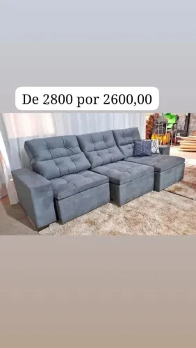 Sofá retratil e reclinável