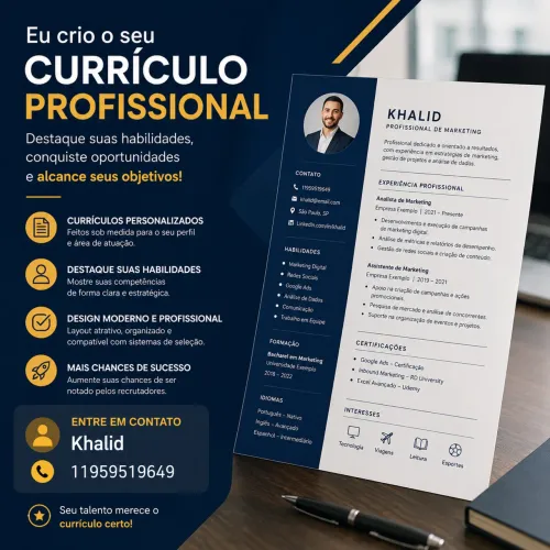     ? Pare de ser ignorado! Eu transformo seu currículo em uma máquina de entrevistas
