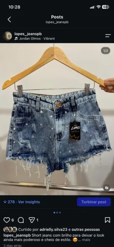 Bermudas, shorts e calças Jeans 