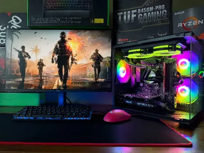 PC Gamer Ryzen 7-5700 B450M-TUF 16gb SSD-1tb GTX 1660-Ti Asus 6gb