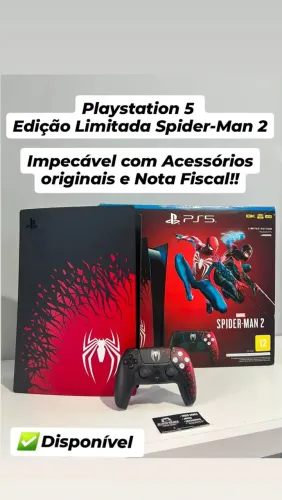 Playstation 5 Edição Limitada Spider Man 2!! COM NOTA!! (Aceito Cartão)