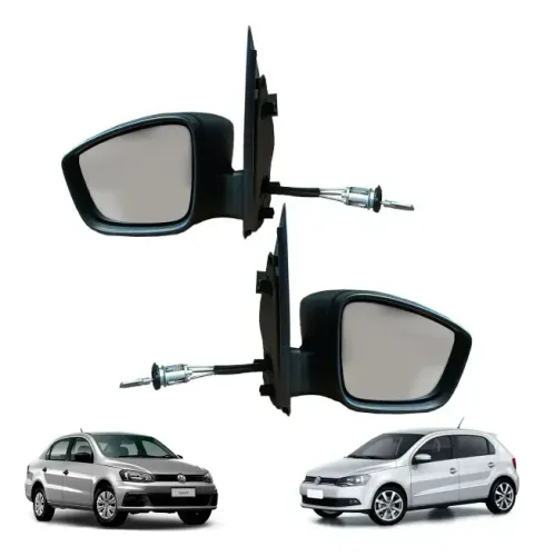 Par Retrovisor Manual Gol Voyage G6 a G8 2013 A 2023