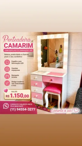 Penteadeira camarim completa