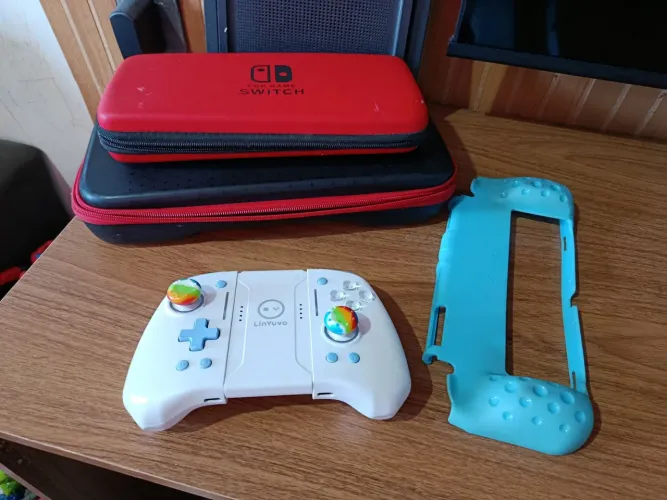 Controle de Nintendo switch mais acessórios