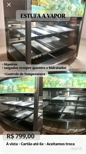 Estufa A Vapor 8 Bandejas