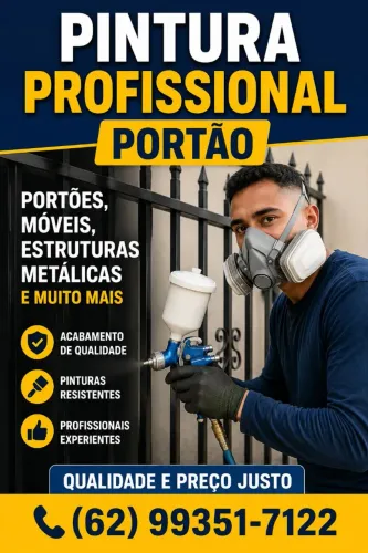 Pintura de Portão Goiânia Profissional