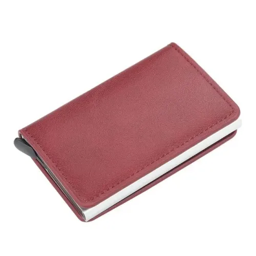 Carteira Inteligente RFID Antifurto Ejetor de Cartões Slim Premium Porta Cartões Masculina
