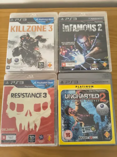 Lote com 4 Jogos Originais de PlayStation 3 (PS3) - Excelente Estado!