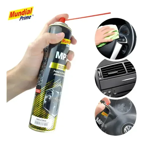Silicone Automotivo Spray Lavanda 300ml - Protege e renova peças plásticas e borrachas