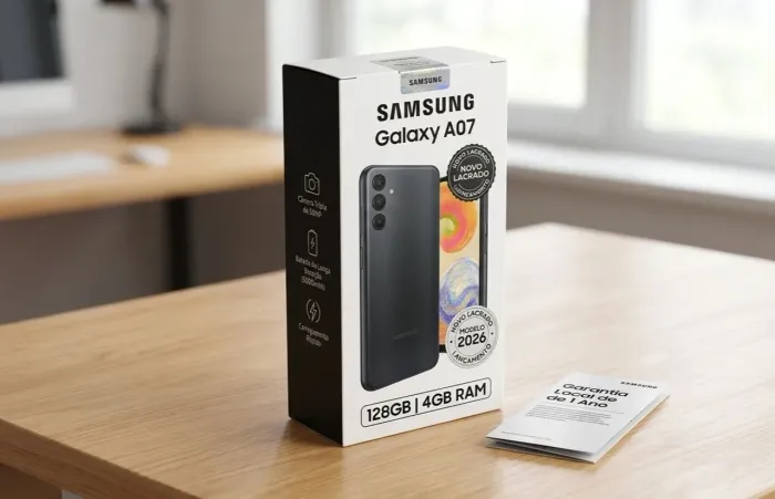 Samsung Galaxy A07 128GB - Novo Na Caixa