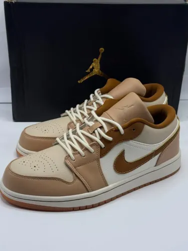 Tenis nike Air jordan 1 marrom/bege tam 40