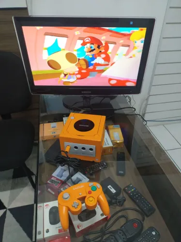 Nintendo game cube Laranja com picoboot