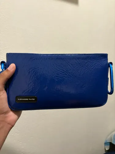 Bolsa Alexandre Pavão - PARIS SHOULDER BAG - AZUL VERNIZ