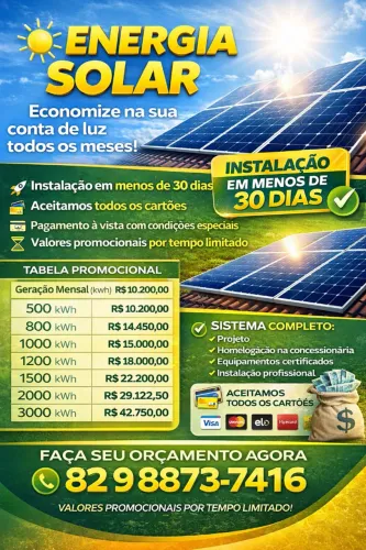 Energia Solar: Venda, Instalação, Manutenção e Projetos | Equatorial AL
