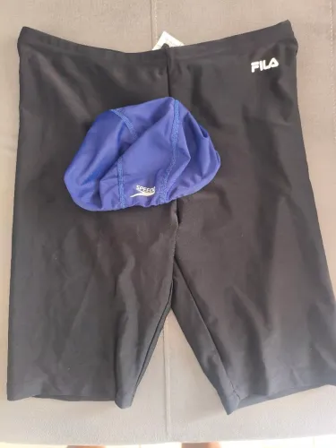 Bermuda de Natação com Proteção Solar UV Fila + Toca Speedo