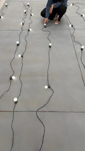 [Aluguel} Varal de luz - 125 metros