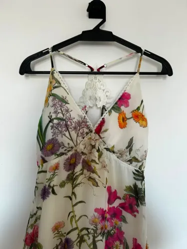 Vestido Longo Florido Feminino Tam. P | Elegante e Leve | Excelente Estado