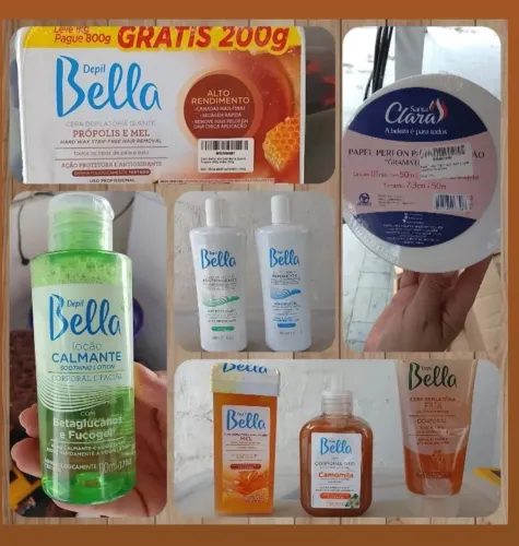 kit depilatório completo( 10 itens) 3kg de cera quente
