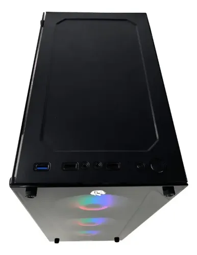 Gabinete Gamer Hayom GB1749 Mid Tower 4 Fans Preto ATX/M-ATX Vidro Temperado