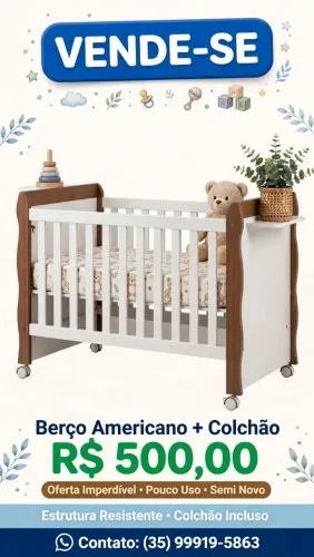 Berço + Colchão