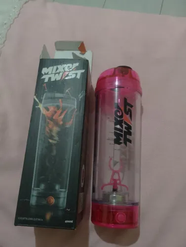 Coqueteleira Elétrica Mixer Twist 400ml Rosa (Na Caixa)
