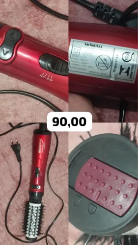  Escova Mondial Linha Tourmaline Íon 