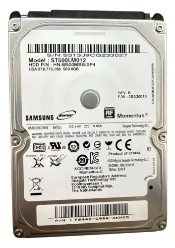 HD Samsung 500 GB Disco Rígido Notebook/Ps4/Xbox