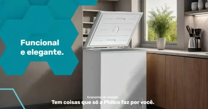 Freezer Horizontal 99l Philco  2 Em 1 Branco (Compre pelo site )Produto novo c/ fiscal 
