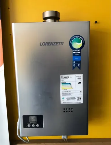 Aquecedor de Água a Gás Lorenzetti 15L Digital Inox