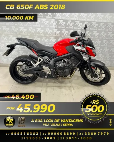 Moto HONDA CB 650F ABS 2018