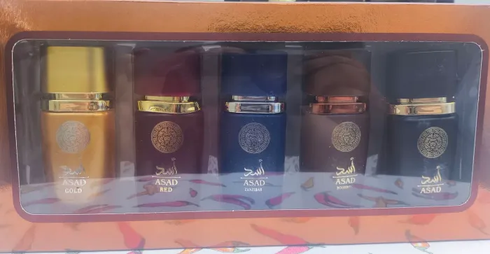 Vendo kit perfume Árabe Masculino Assad com 5 perfumes