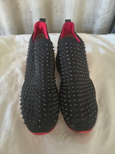 tênis christian louboutin spike sock preto