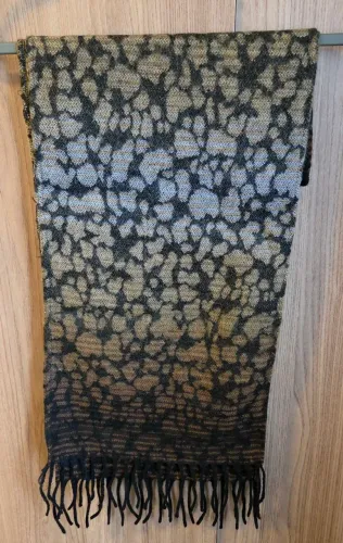 Echarpe/lenço feminino estampa escura