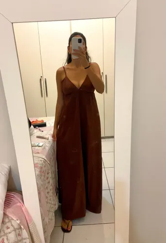 Vestido longo costas nua