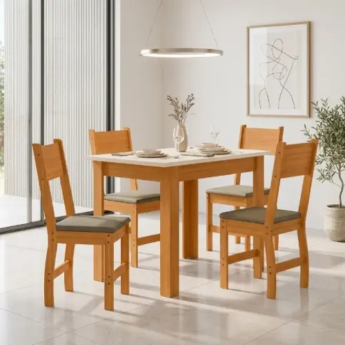 Mesa de Jantar com 4 Cadeiras