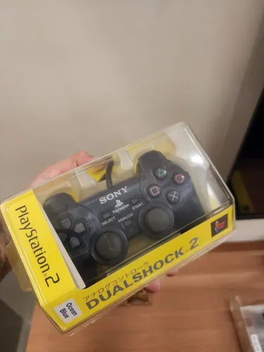Controle Sony Ps2 Ocean Blue (LER DESCRIÇÃO)
