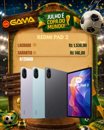 Tablet Redmi Pad 2 8/256GB - Lacrado
