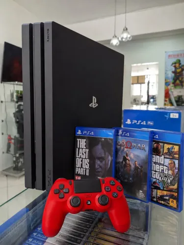 Ps4 Pro 4K 1TB +3 Jogos