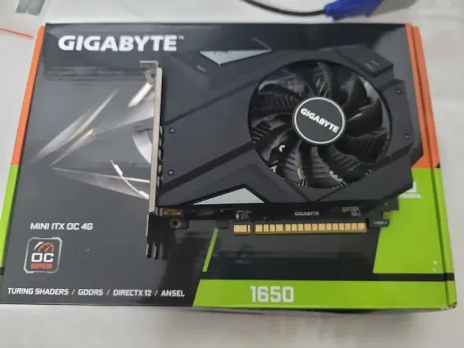 Placa de video gtx 1650 mini itx oc gigabyte 4GB GDDR5