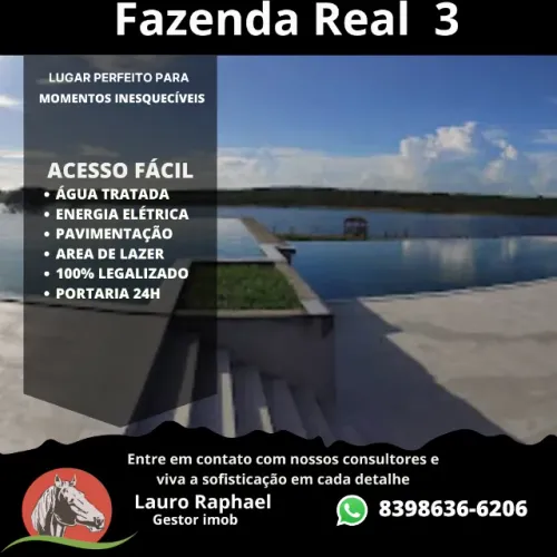 Fazenda Real 3 - melhor preço - R$ 38000,00 + 97x 585,00