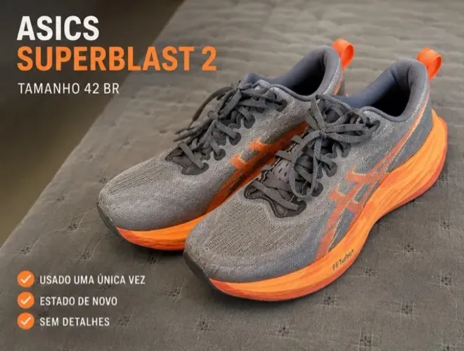 Asics Superblast 2 - Pouquíssimo Uso | Estado De Novo Tam 42 (Usado)