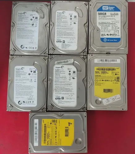 Lote 7 hds 500gb usados