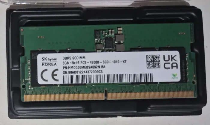 DDR5 4800 MHz 8Gb - notebook DELL G15