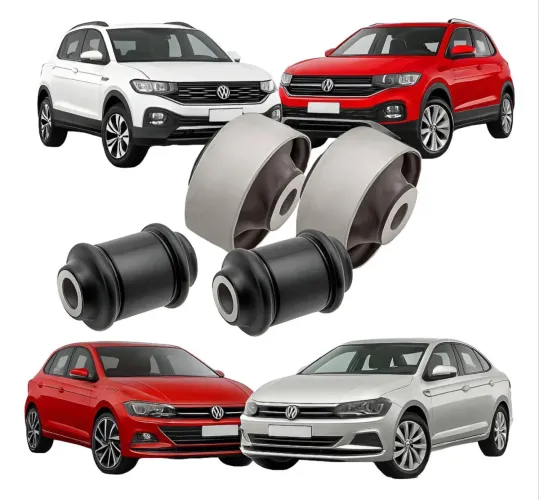Kit 4 Buchas Bandeja Vw T-cross Virtus Polo Nivus 18 A 25